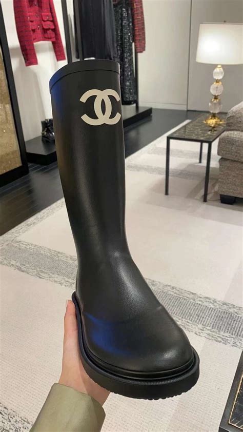 rubber chanel boots 2021